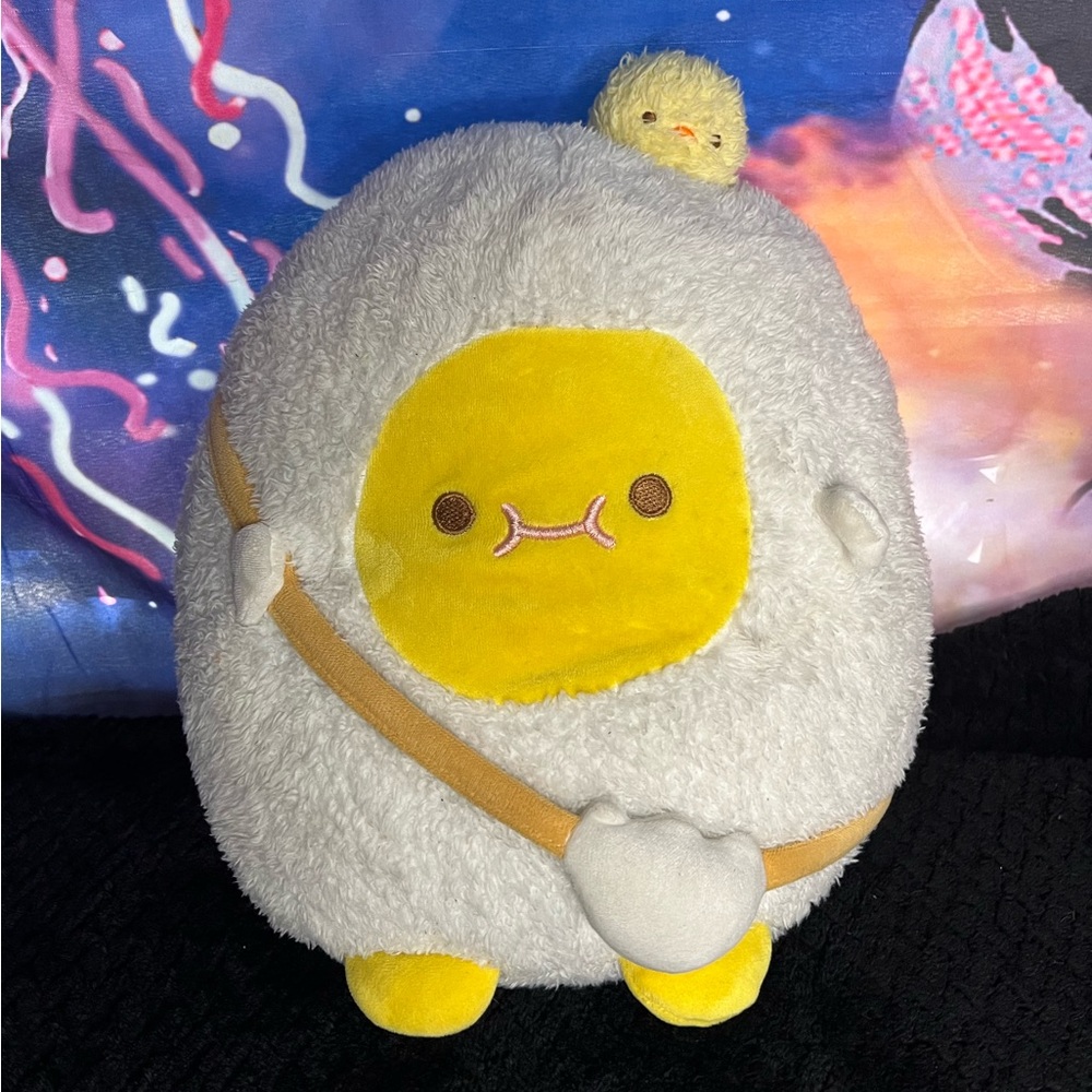Egg with yolk plushie